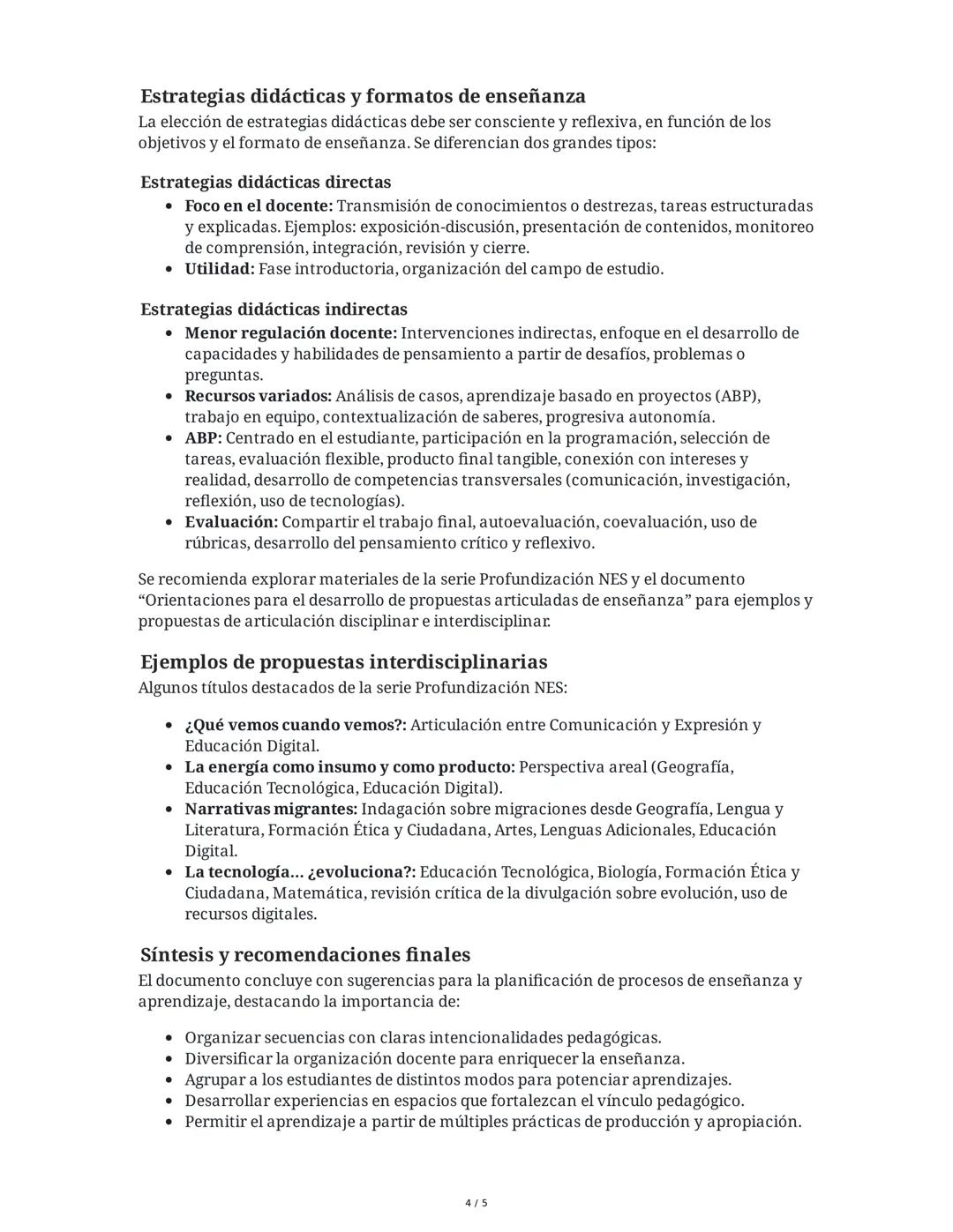 Modos de organizar las clases: las secuencias didácticas
Presentación y Contexto Normativo
El documento "Modos de organizar las clases: las 