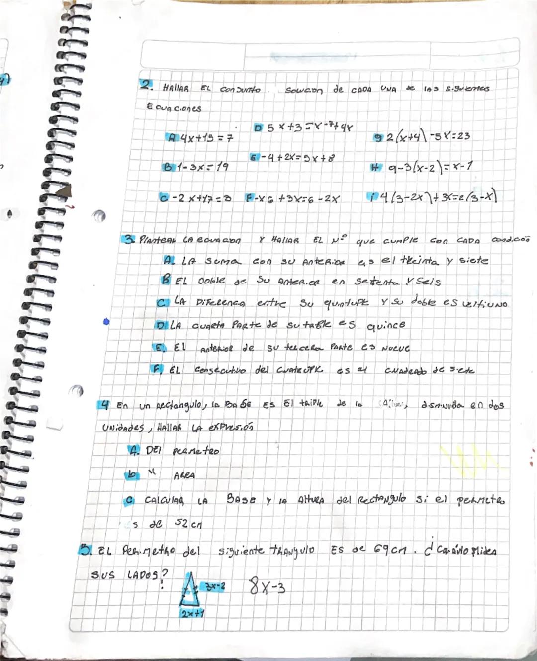 3/6/25
Matemations
9 PLANTEAR la ecuación, y decidir si no tiene solución o cualquier valor la
jerica.
A. UN N° ES igual A su siguiente
B. E