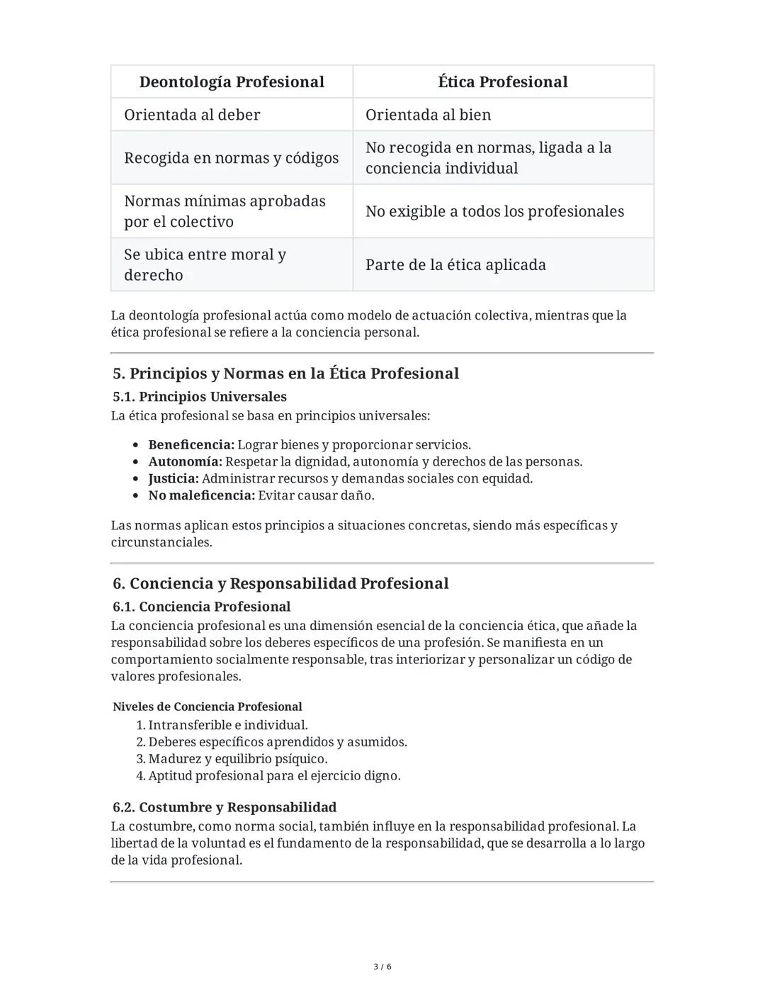 Resumen Integral: Deontología y Ética Profesional
1. Introducción a la Deontología y Ética Profesional
La deontología profesional y la ética