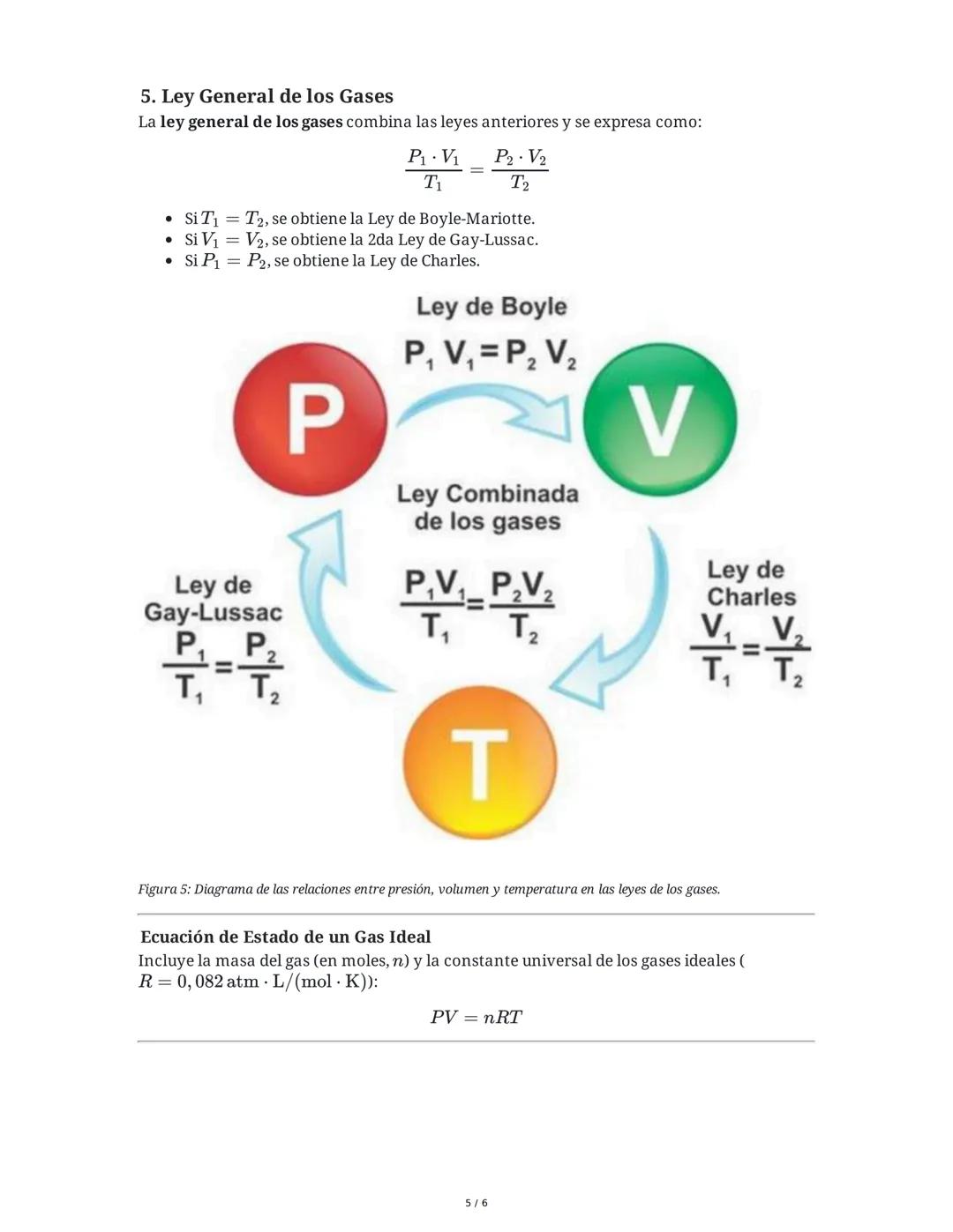 # Estados de la Materia y Leyes de los Gases

1. **Características de los Estados de la Materia**

**Sólidos**

*   Forma y volumen propios:
