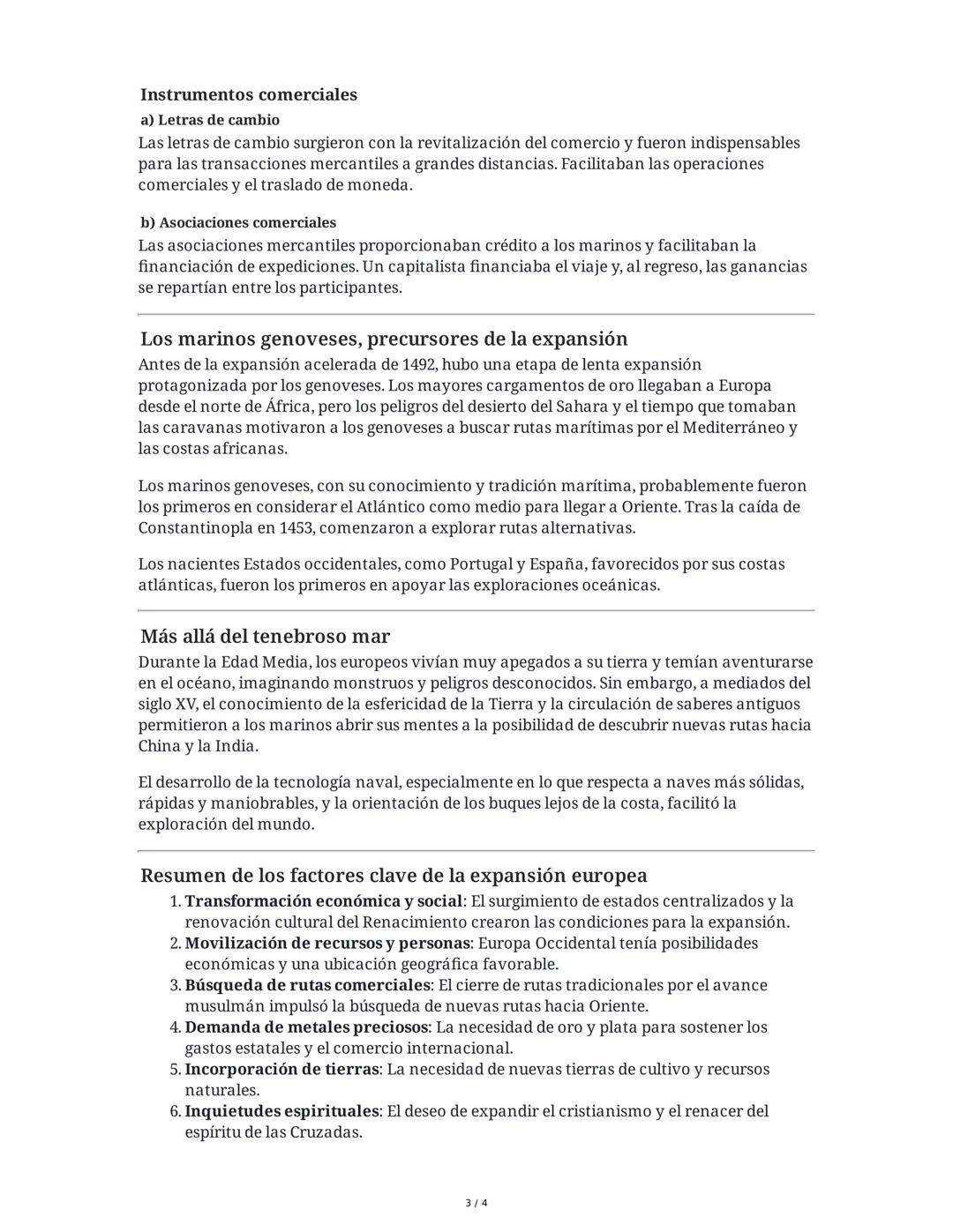 La expansión de una Europa en crecimiento
Introducción
Durante el siglo XV, Europa experimentó una profunda transformación económica, social