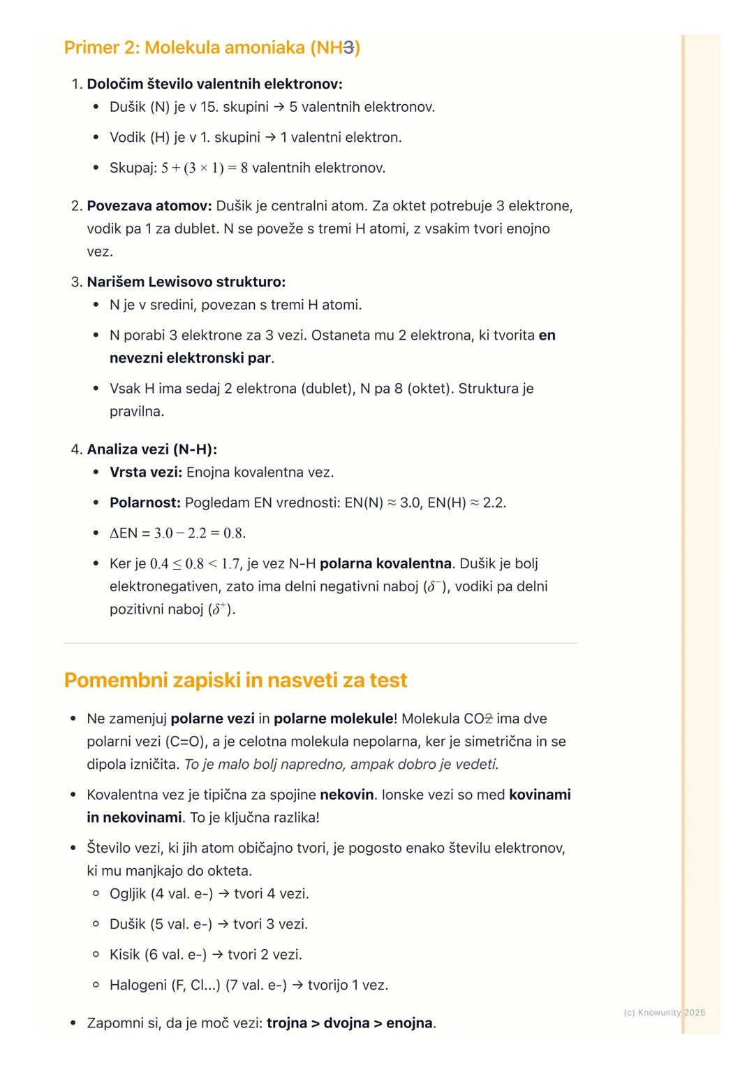 # Kovalentna vez

## Uvod v kovalentno vez

Kovalentna vez je ena od glavnih vrst kemijskih vezi. Nastane, ko si dva atoma
delita enega ali 