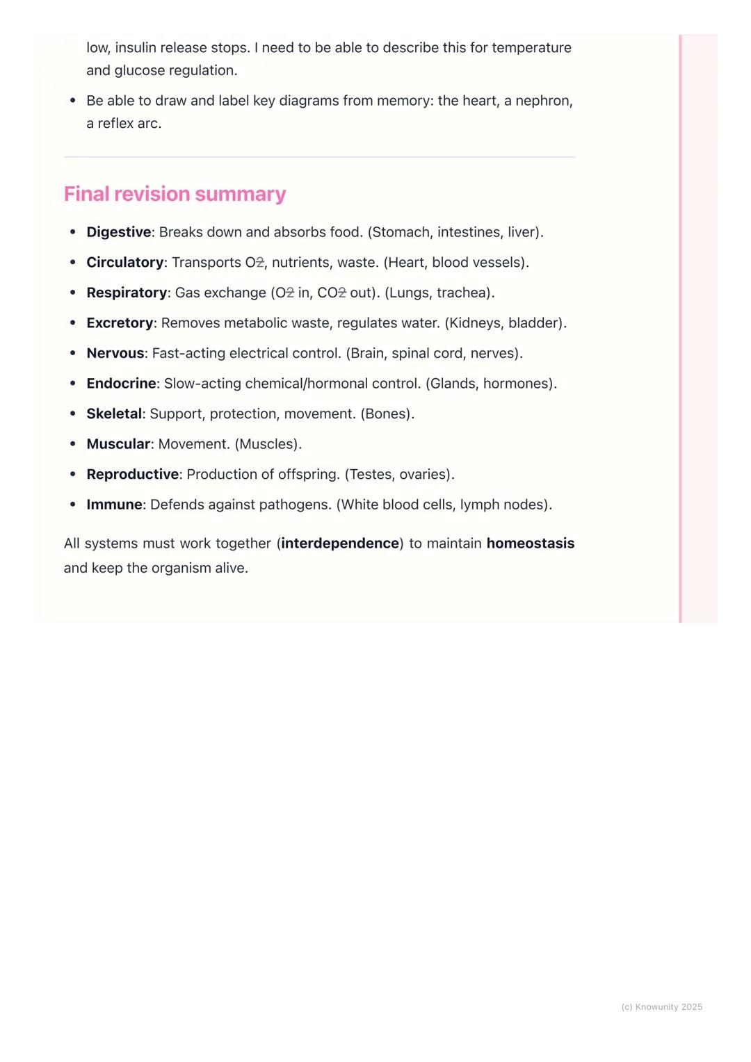 # Human Body Systems

Introduction to human body systems

The human body is organised in a hierarchy: cells $\rightarrow$ tissues $\rightarr