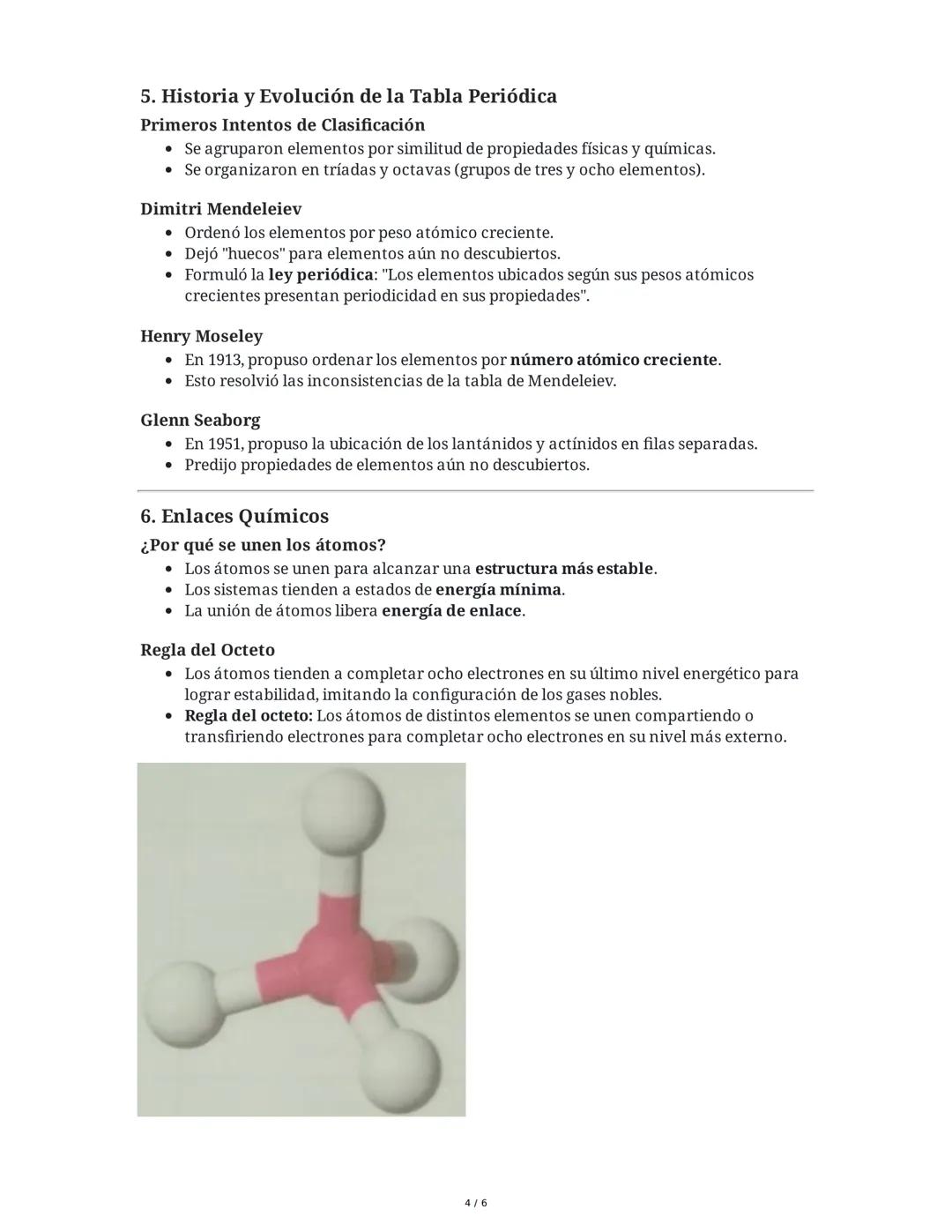 Resumen de los Temas: Tabla Periódica y Enlaces Químicos

1. Temas a Evaluar
Los temas principales a estudiar incluyen:
- Tabla Periódica (p