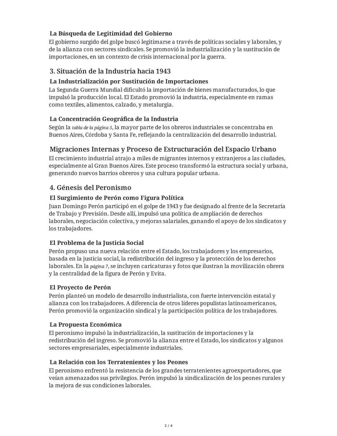 El Proyecto Peronista y el Populismo en América Latina
1. Argentina: El Primer Peronismo
Introducción: Objetividad y Subjetividad en el Estu