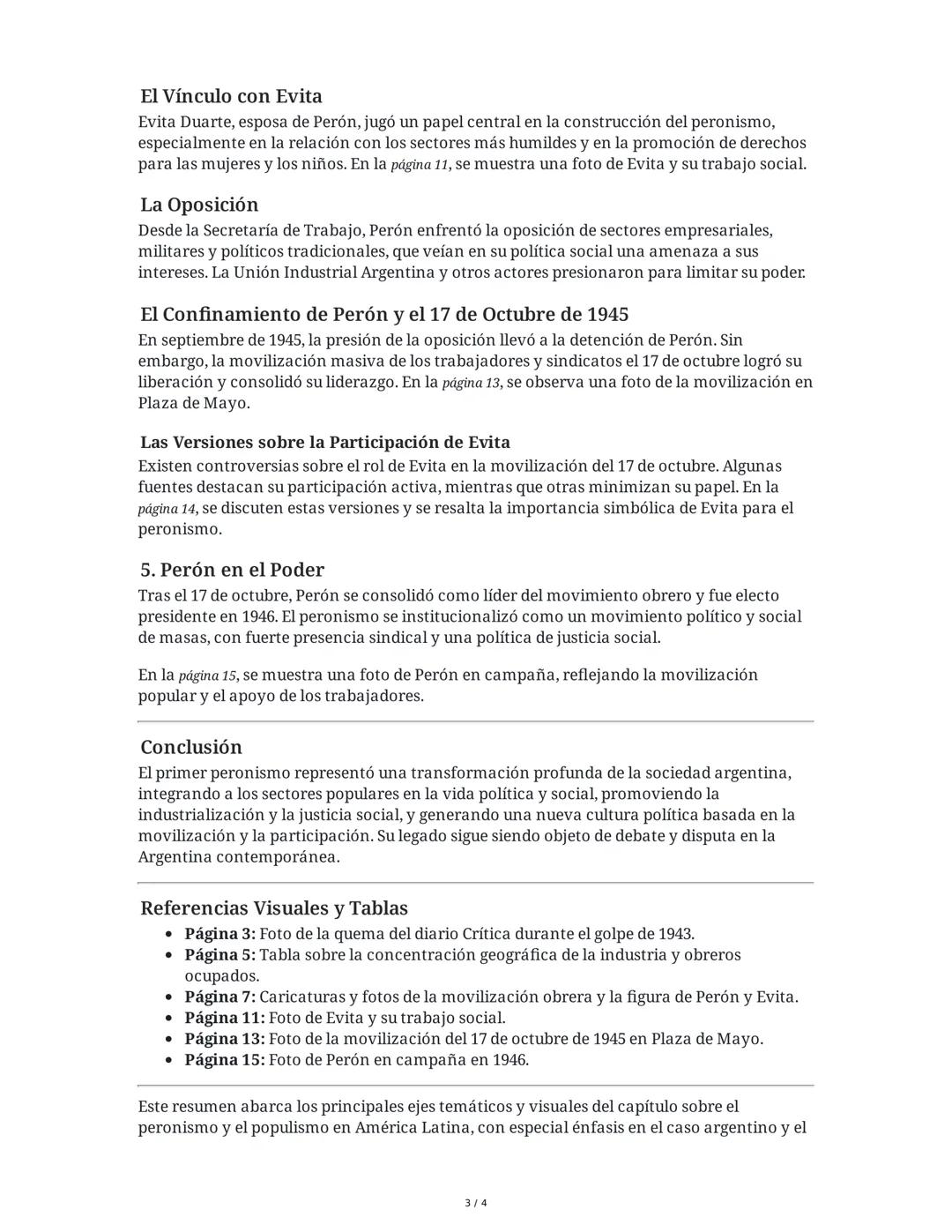 El Proyecto Peronista y el Populismo en América Latina
1. Argentina: El Primer Peronismo
Introducción: Objetividad y Subjetividad en el Estu