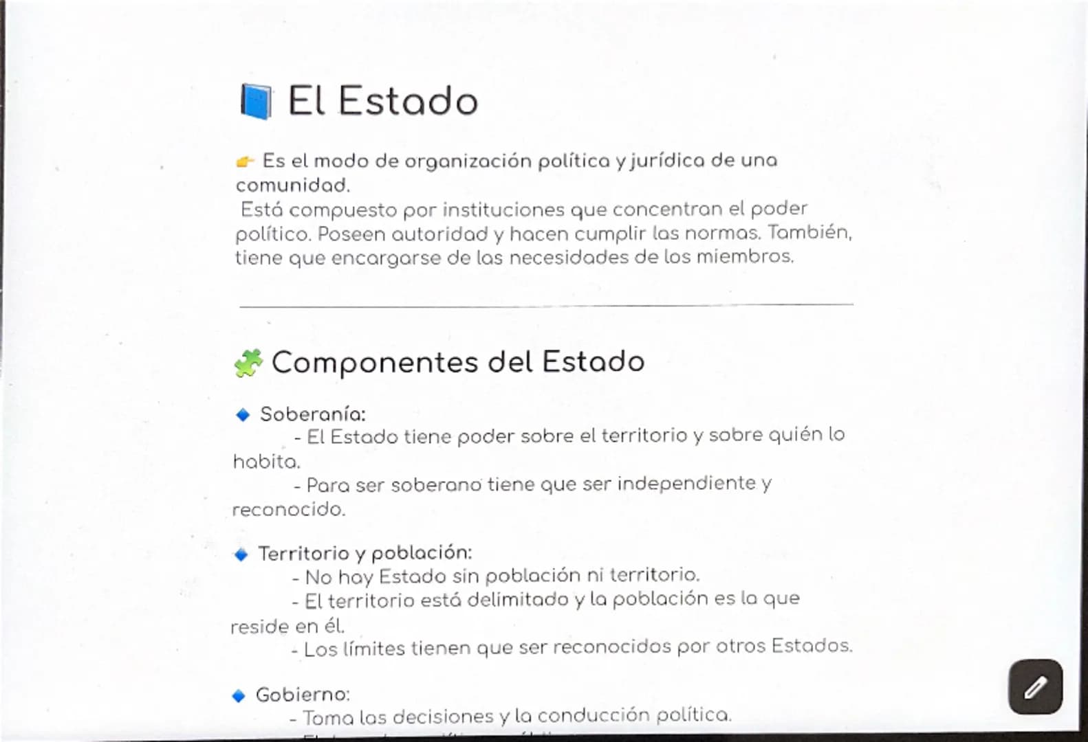# El Estado

- Es el modo de organización política y jurídica de una comunidad.
Está compuesto por instituciones que concentran el poder pol