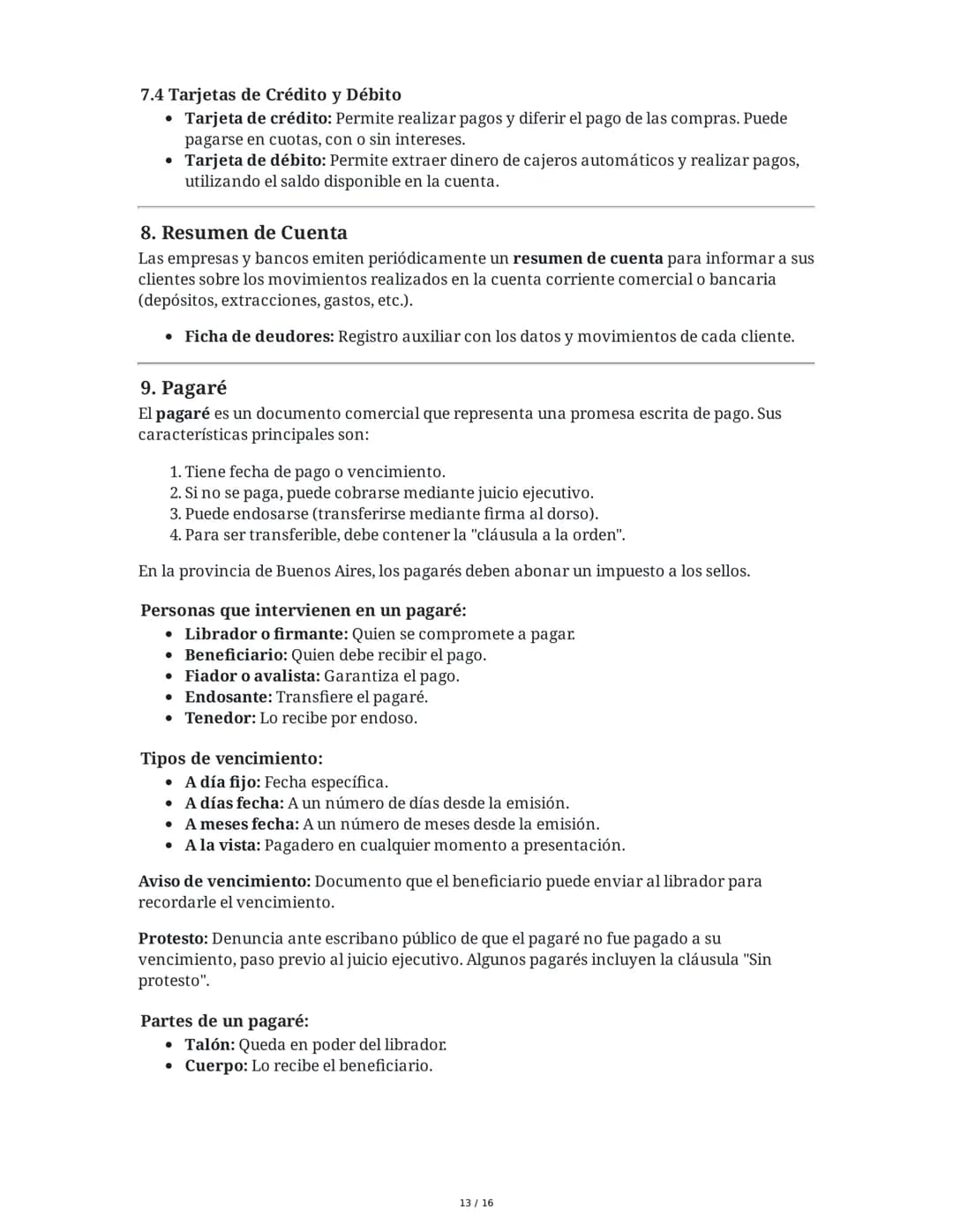 Documentos Comerciales
1. Introducción a los Documentos Comerciales
Los documentos comerciales son constancias escritas de las operaciones c