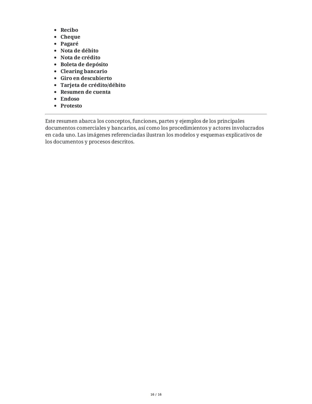 Documentos Comerciales
1. Introducción a los Documentos Comerciales
Los documentos comerciales son constancias escritas de las operaciones c