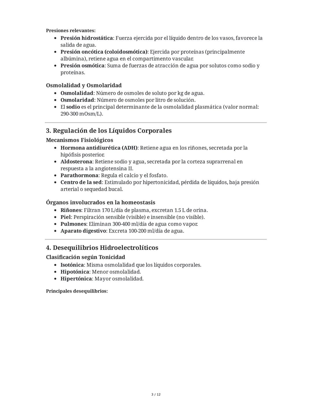 Cuidados de Enfermería en el Adulto: Líquidos, Electrolitos y
Shock
1. Bases Fisiológicas del Medio Interno
El medio interno se refiere al a