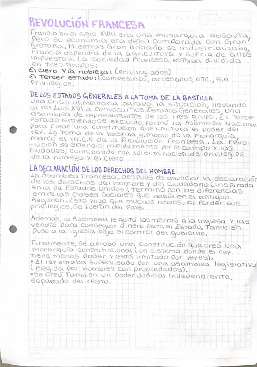 4
REVOLUCIÓN FRANCESA
Francia en el siglo XVIII era una monarquia absoluta,
Pero su economia era debil Comparada con Gran'
Всетапа. Mientras