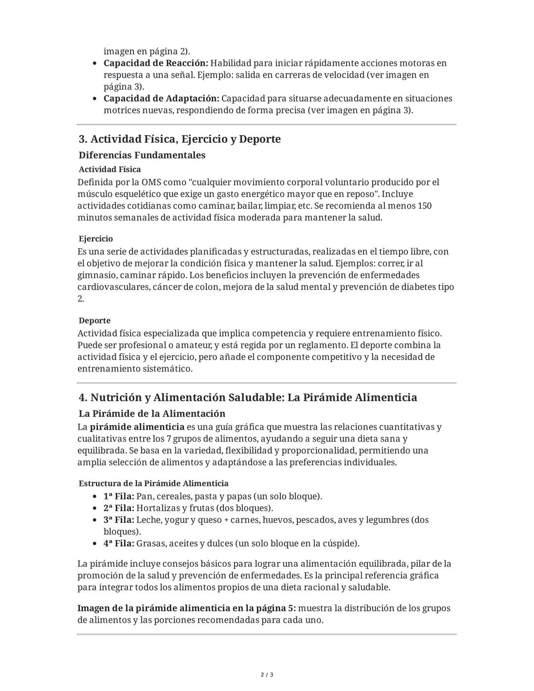 Resumen de Contenidos: Educación Física, Gimnasia,
Capacidades Coordinativas, Actividad Física, Ejercicio, Deporte
y Nutrición
1. Gimnasia: 