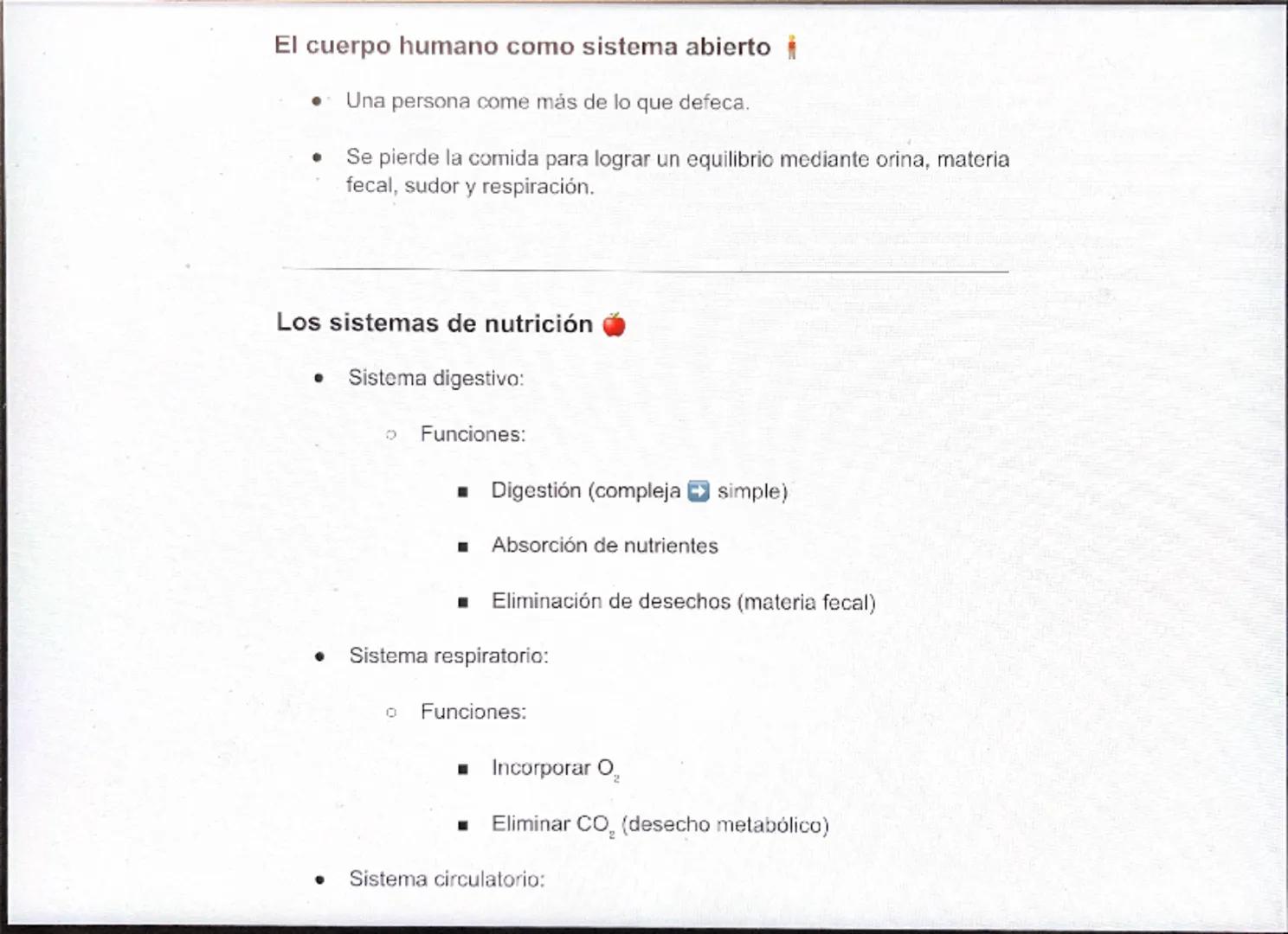 Sistemas

•. Un sistema es el conjunto de elementos que tienen una organización
e interacción para cumplir una función.

Los organismos son 