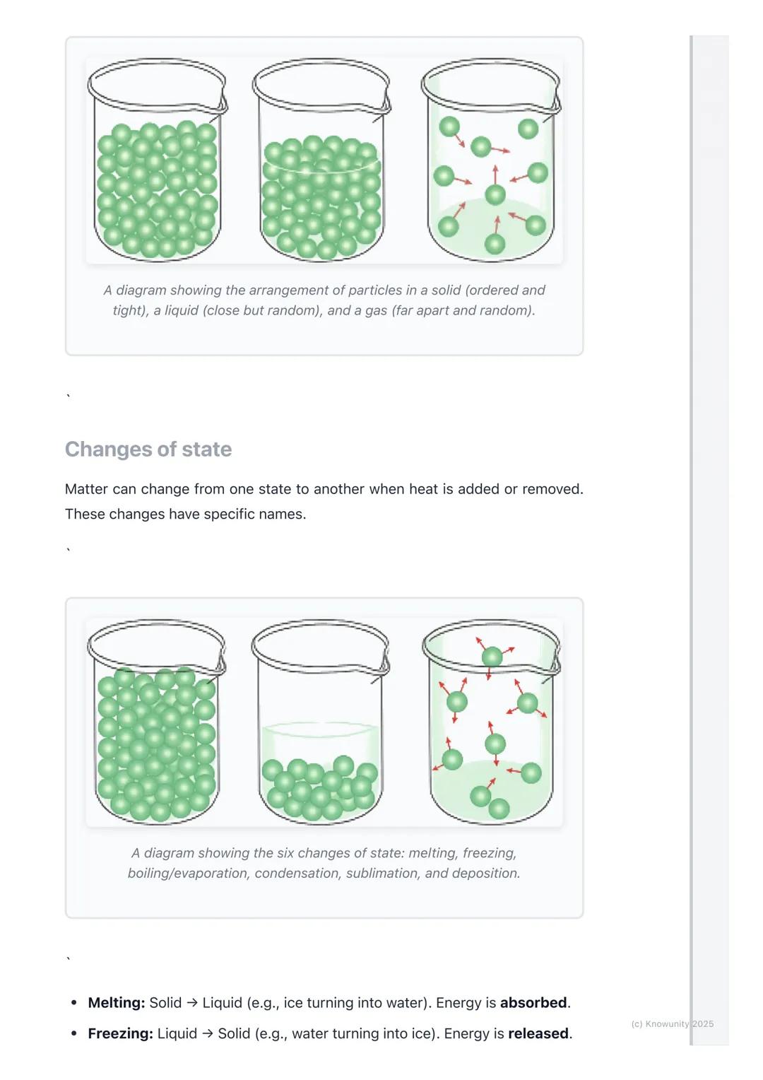 # States of Matter

## An introduction to states of matter

Everything around us is made of matter. Matter is just the 'stuff' that things
a