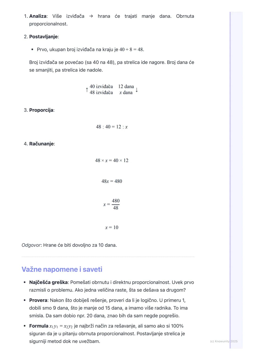 # Obrnuta proporcionalnost

## Šta je obrnuta proporcionalnost?

Obrnuta proporcionalnost opisuje odnos između dve veličine gde se
povećanje