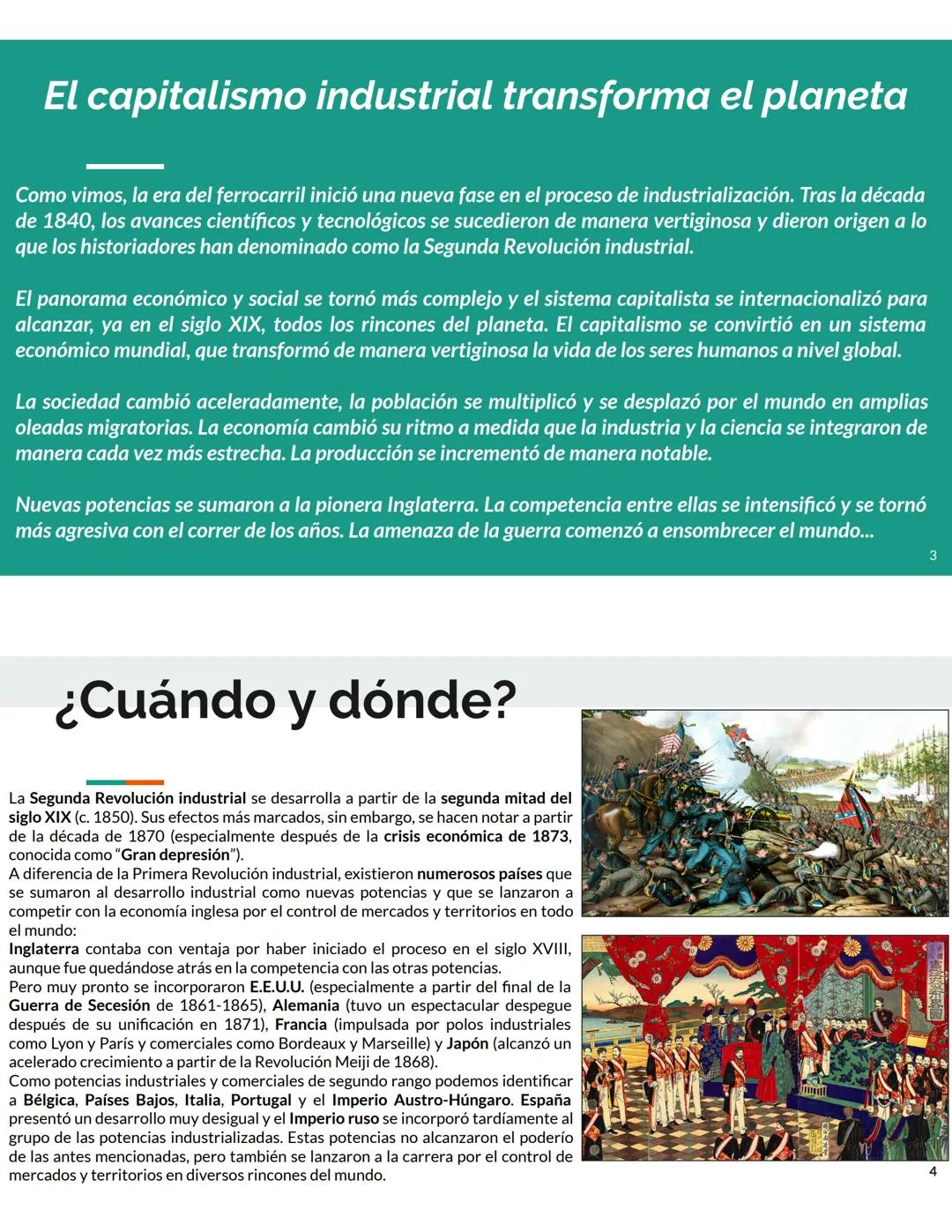 La Segunda Revolución Industrial
ILSE - Historia
3°1a
1.- ¿Cuándo y dónde?
Preparado por:
Profesor Federico Miliddi
Temario
2.- Las caracter