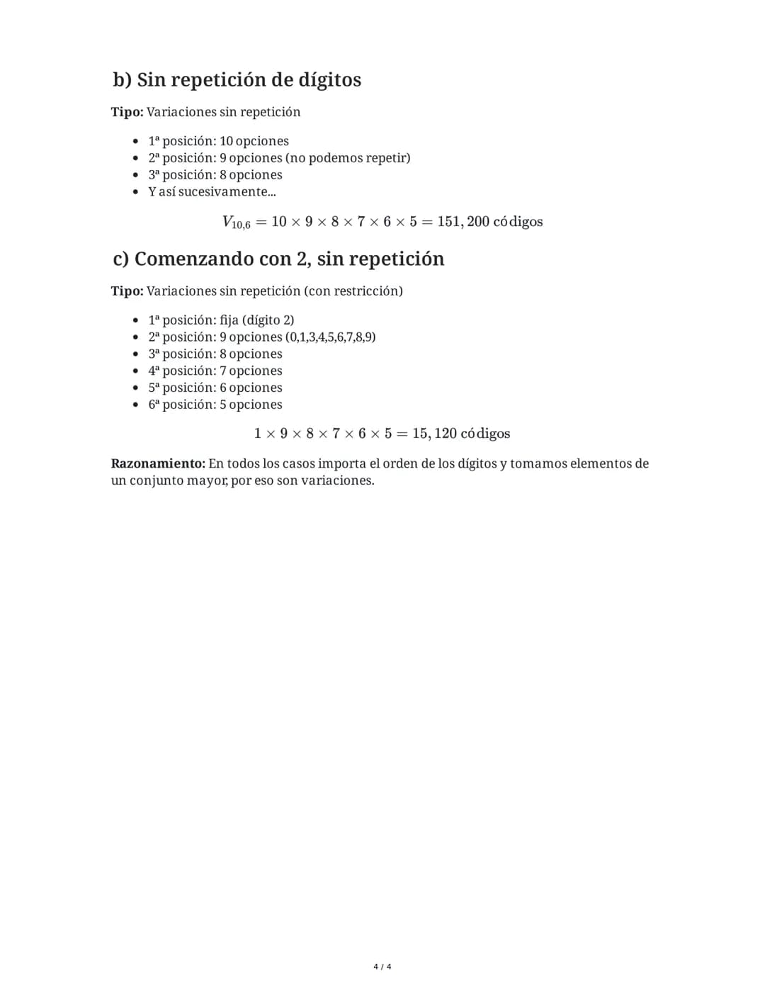 6 June 2025
Combinación, Variación y Permutación:
Ejercicios Prácticos
Tarea 1
En una clase de 25 estudiantes, el profesor necesita elegir u