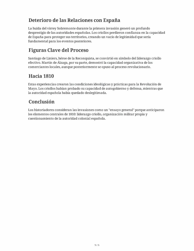 ## Invasiones Inglesas: Río de la Plata

5 June 2025

### Tarea 1

#### Análisis de causas y contexto histórico

Explica las principales cau