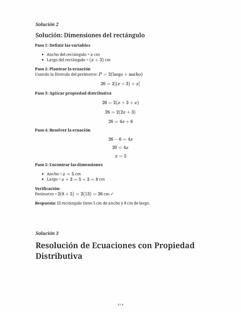 4 June 2025
Propiedad Distributiva en Ecuaciones
Tarea 1
Resuelve las siguientes ecuaciones aplicando la propiedad distributiva:
a) 3(x + 4)