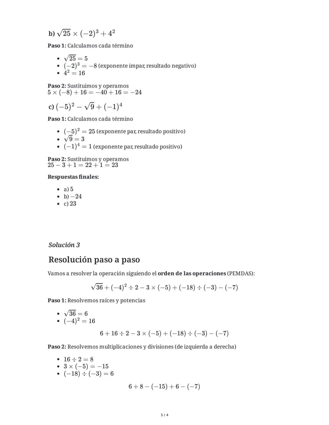 Operaciones con Números Enteros
9 June 2025
Tarea 1
Resuelve las siguientes operaciones combinadas con números enteros, respetando el orden
