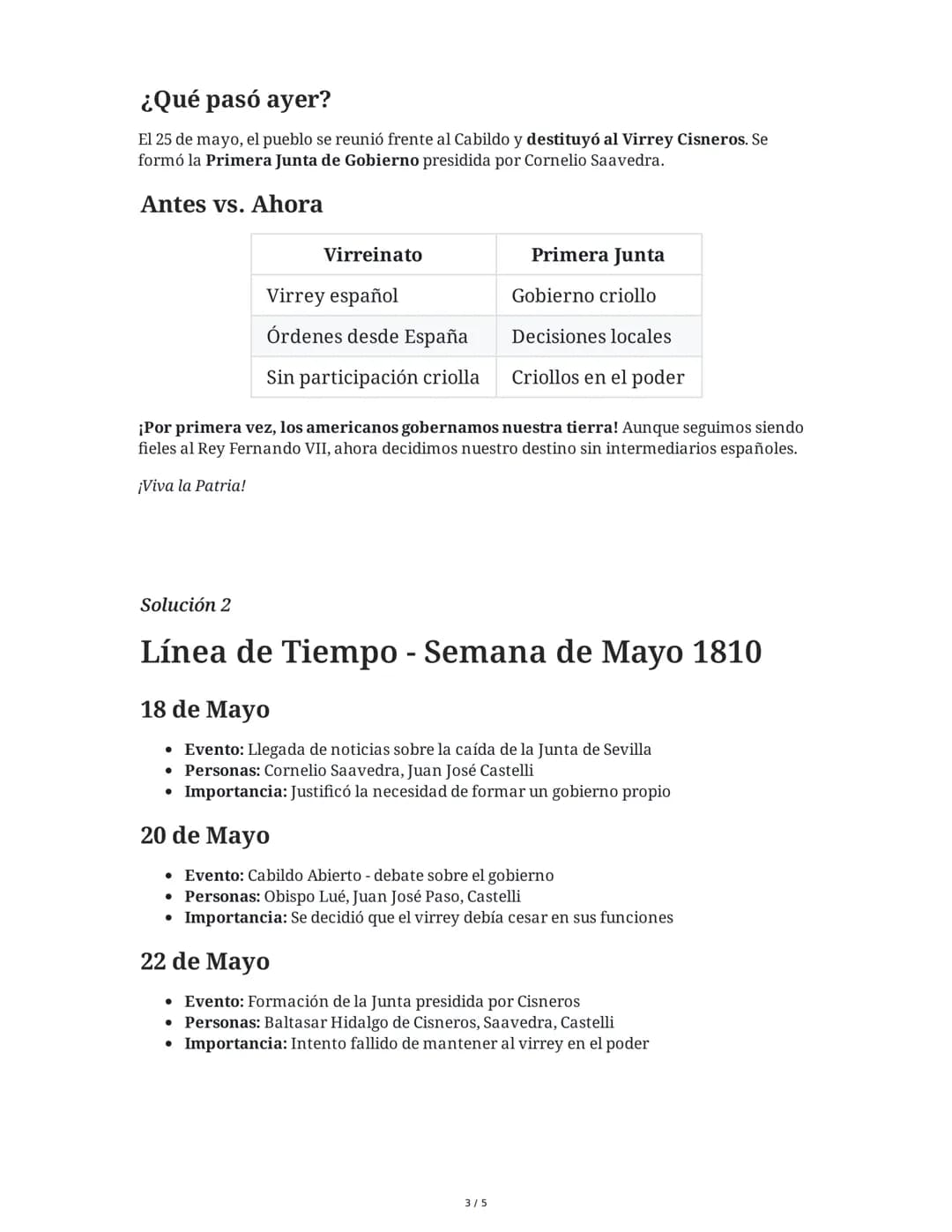 29 May 2025
Revolución de Mayo: Historia Argentina
Tarea 1
Análisis de causas y consecuencias de la Revolución de Mayo
Imaginate que eres un