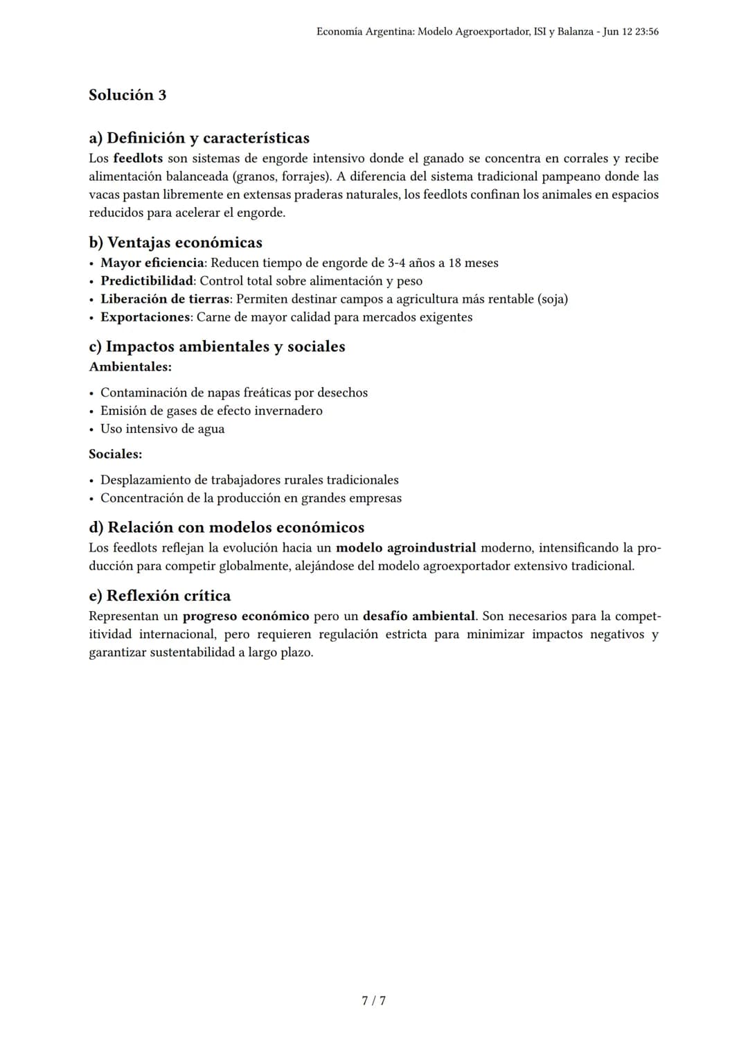 Economía Argentina: Modelo Agroexportador, ISI y Bal-
anza
Generado por Juana - Jun 12 23:56
Descripción: Evalúa el modelo agroexportador, I