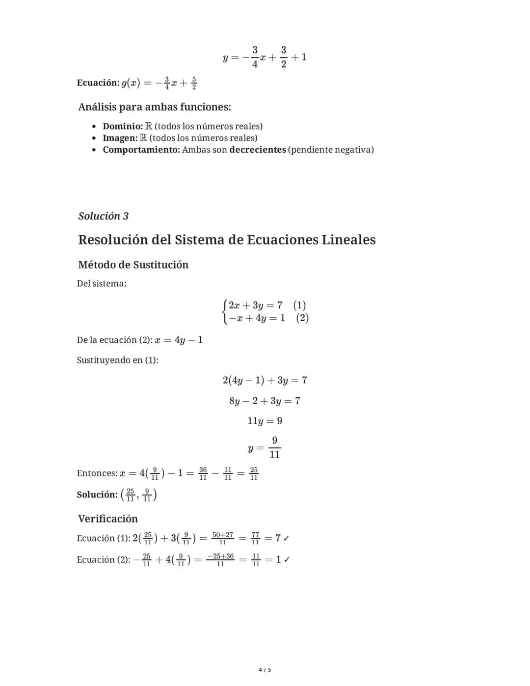 30 May 2025
Funciones Lineales: Análisis y Representación
Gráfica
Tarea 1
Completá la siguiente tabla para las funciones dadas. Calculá los 