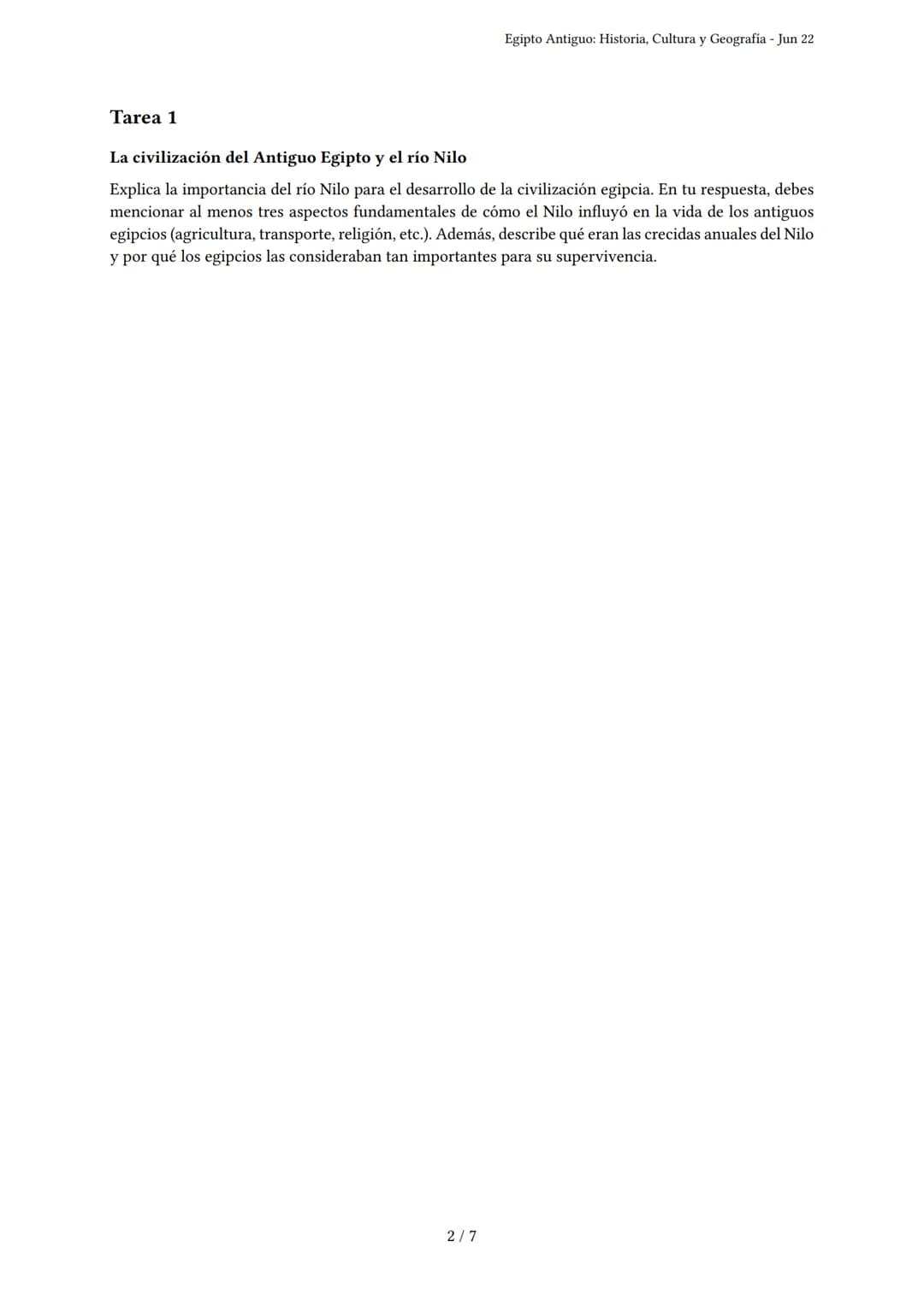 Egipto Antiguo: Historia, Cultura y Geografía
Generado por Dulce Maria Serna Marin - Jun 22
Descripción: Evalúa tu conocimiento sobre la his