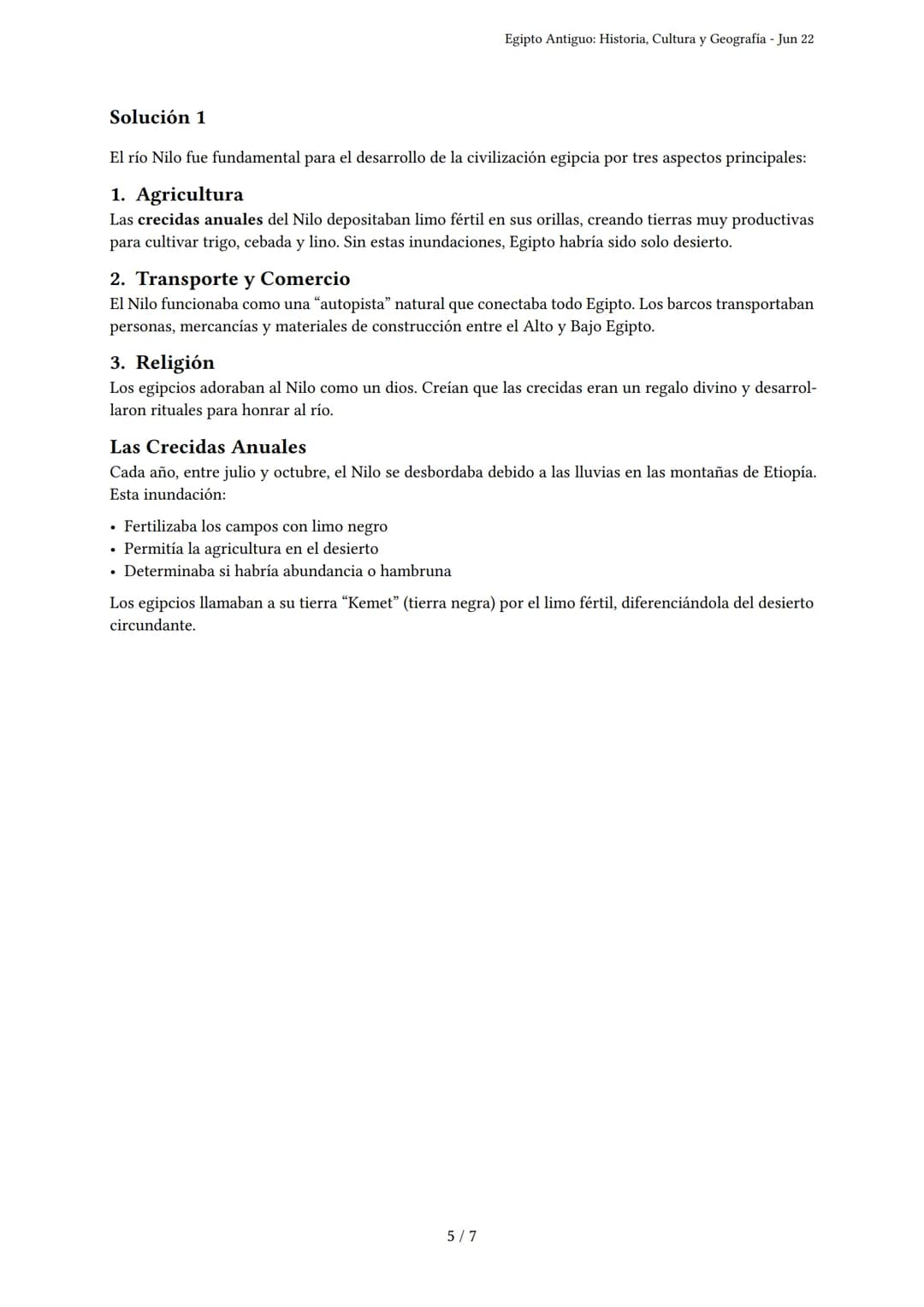 Egipto Antiguo: Historia, Cultura y Geografía
Generado por Dulce Maria Serna Marin - Jun 22
Descripción: Evalúa tu conocimiento sobre la his