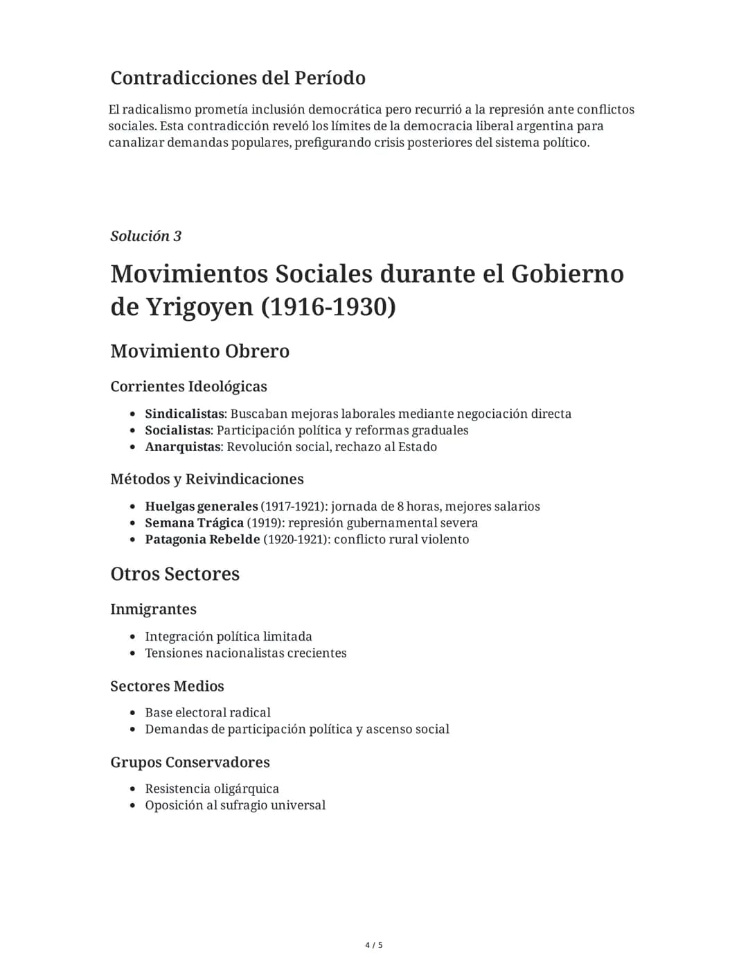 2 June 2025
Democratización, Yrigoyen y Movimiento
Obrero Argentino
Tarea 1
Analiza el proceso de democratización política en Argentina dura