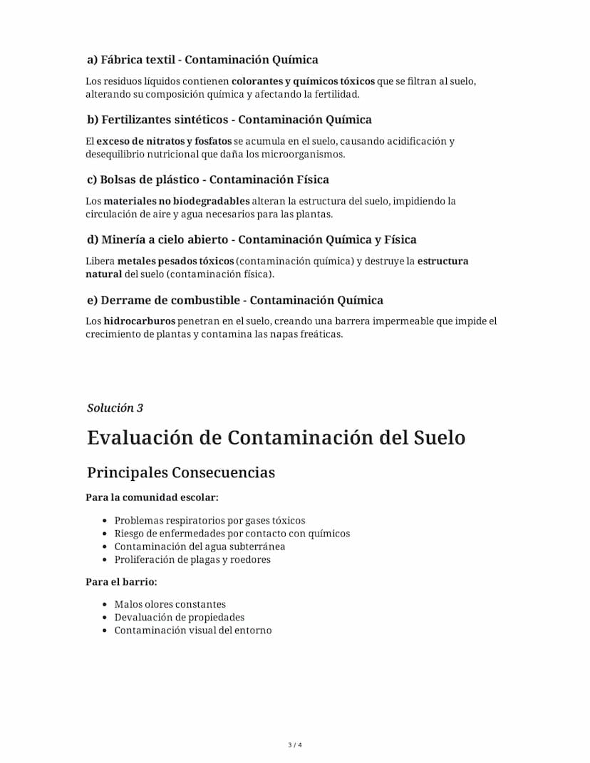 ## Contaminación del Suelo: Causas y
Consecuencias

2 June 2025

### Tarea 1

**Comprensión conceptual de la contaminación del suelo**

Expl