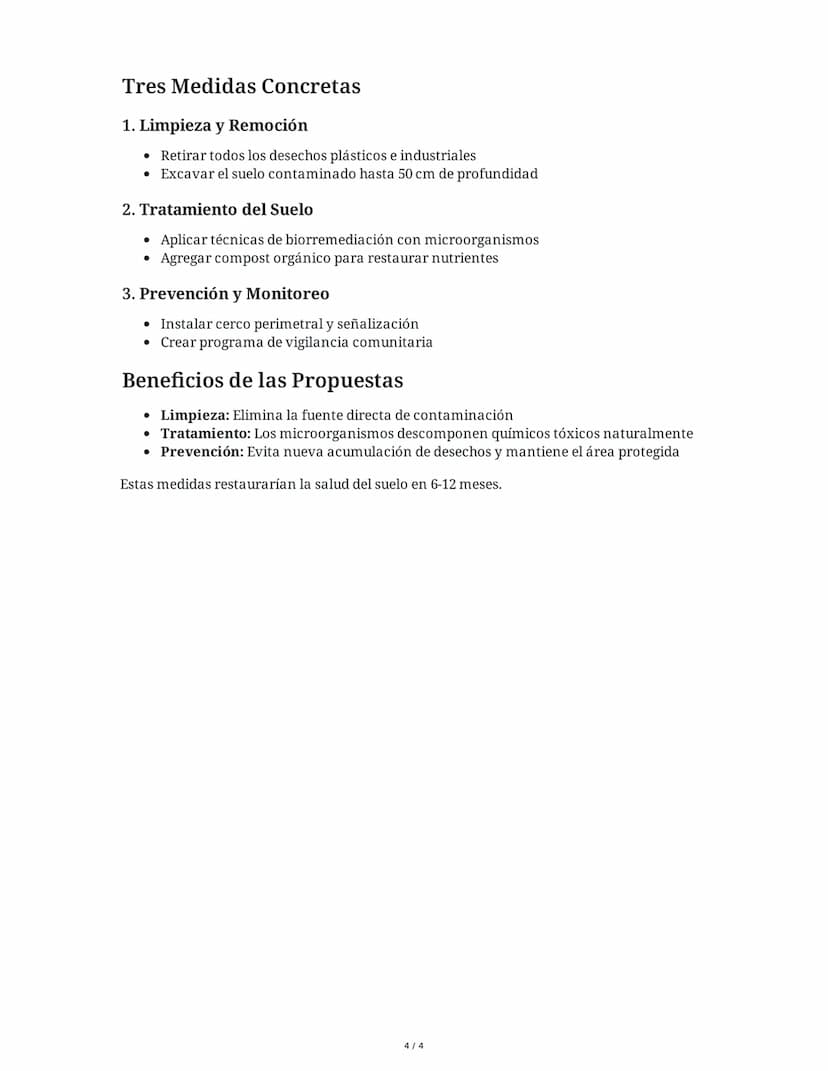 ## Contaminación del Suelo: Causas y
Consecuencias

2 June 2025

### Tarea 1

**Comprensión conceptual de la contaminación del suelo**

Expl