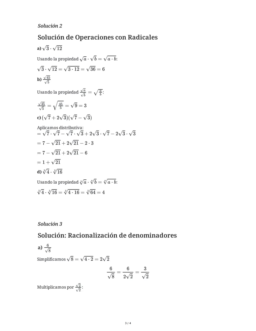 1 June 2025
Operaciones y Simplificación de Radicales
Tarea 1
Simplifica las siguientes expresiones con radicales. Recuerda extraer todos lo