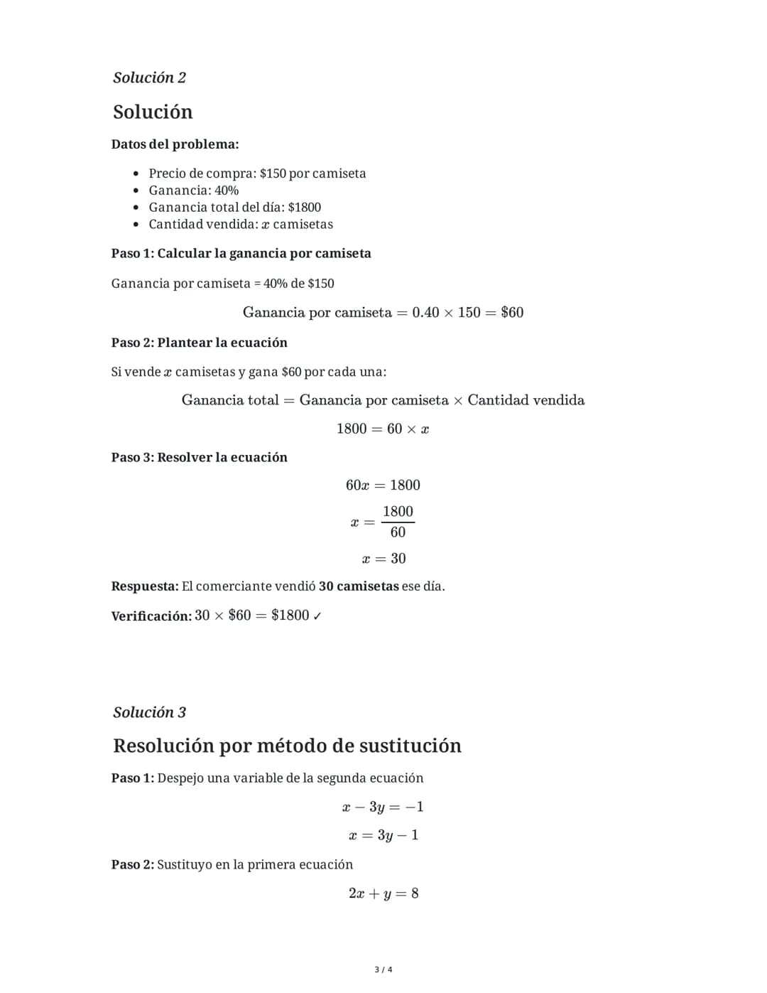 29 May 2025
Resolución de Ecuaciones Algebraicas
Tarea 1
Resuelve las siguientes ecuaciones lineales y verifica tu respuesta:
a) 3x + 7 = 22