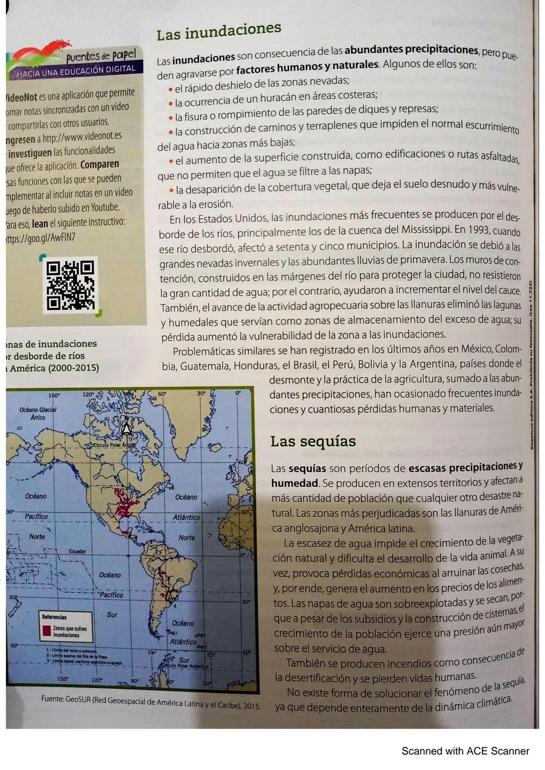 1. Desastres
naturales de
origen climático
Claves
• Tornados
• Sequías
Inundaciones
• Huracanes
Zonas propensas a
huracanes en América
150°