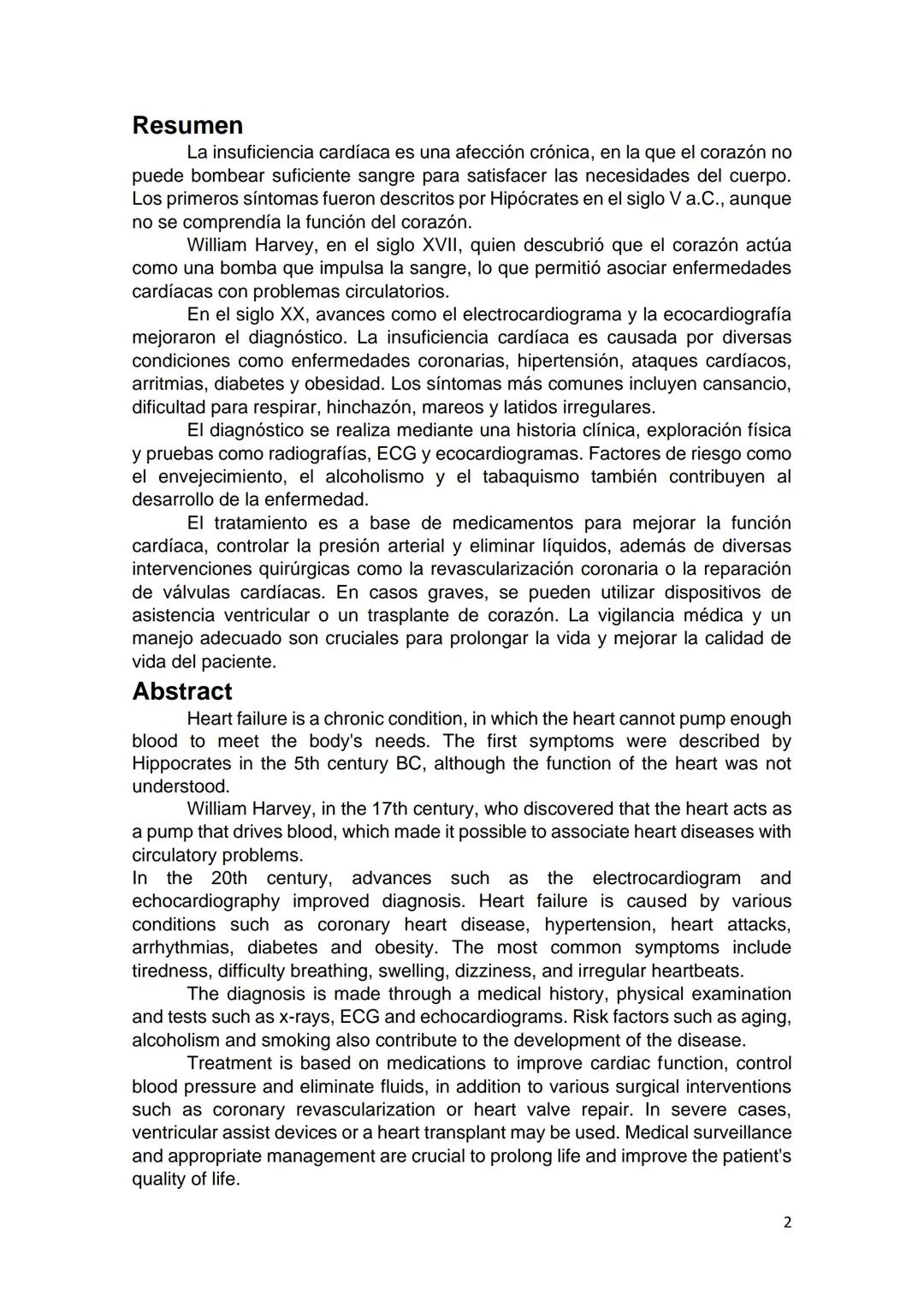 # INSUFICIENCIA CARDIACA
Salud Publica
Claudia Moya
Oliveri Paz, Constanza Aylen
13 de noviembre del 2024
1 # Resumen
La insufici
