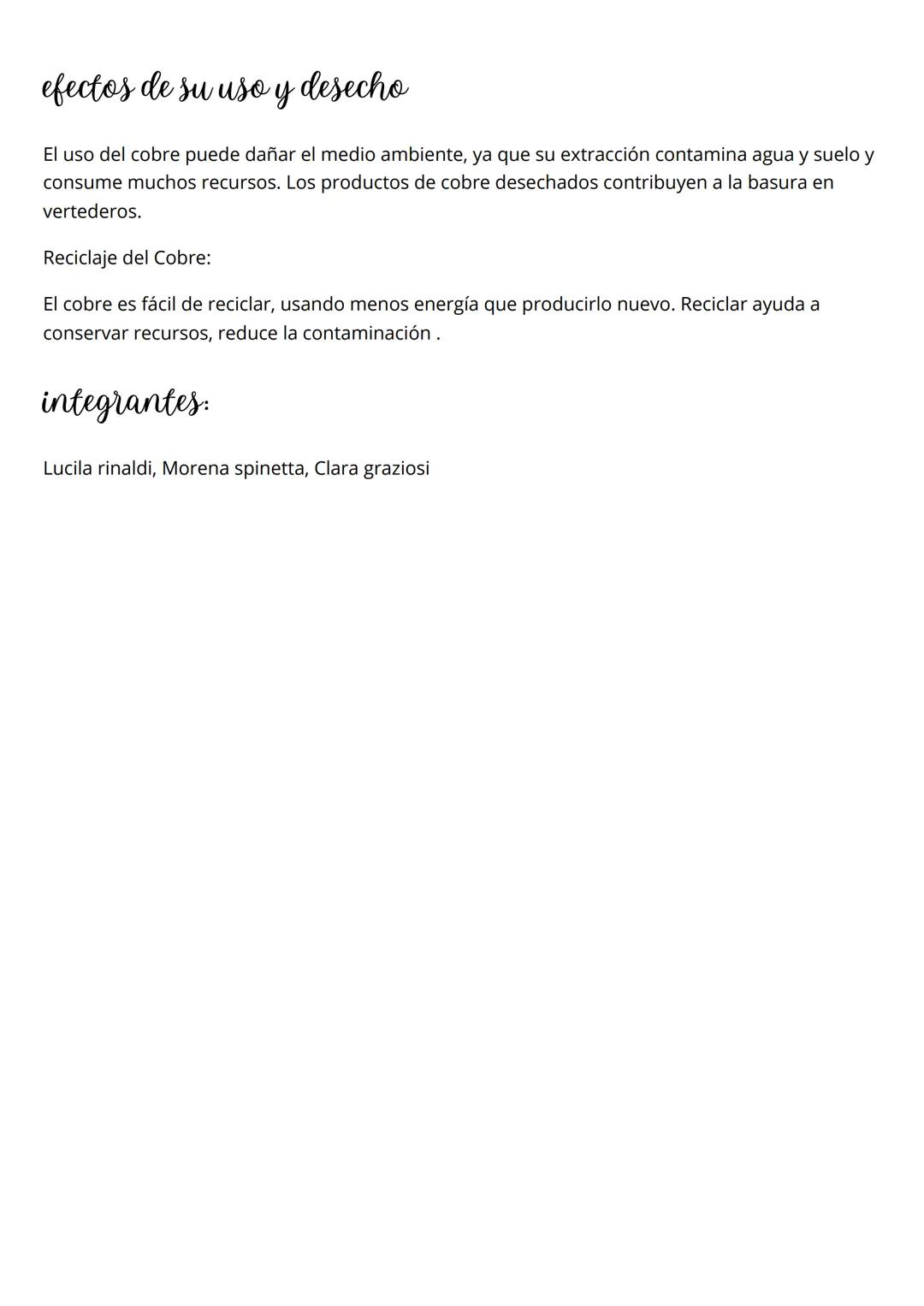 # COBRE
¿de que esta hecho?
El cobre es un elemento químico representado por el símbolo Cu y con el número atómico 29.
Se encuentra en la