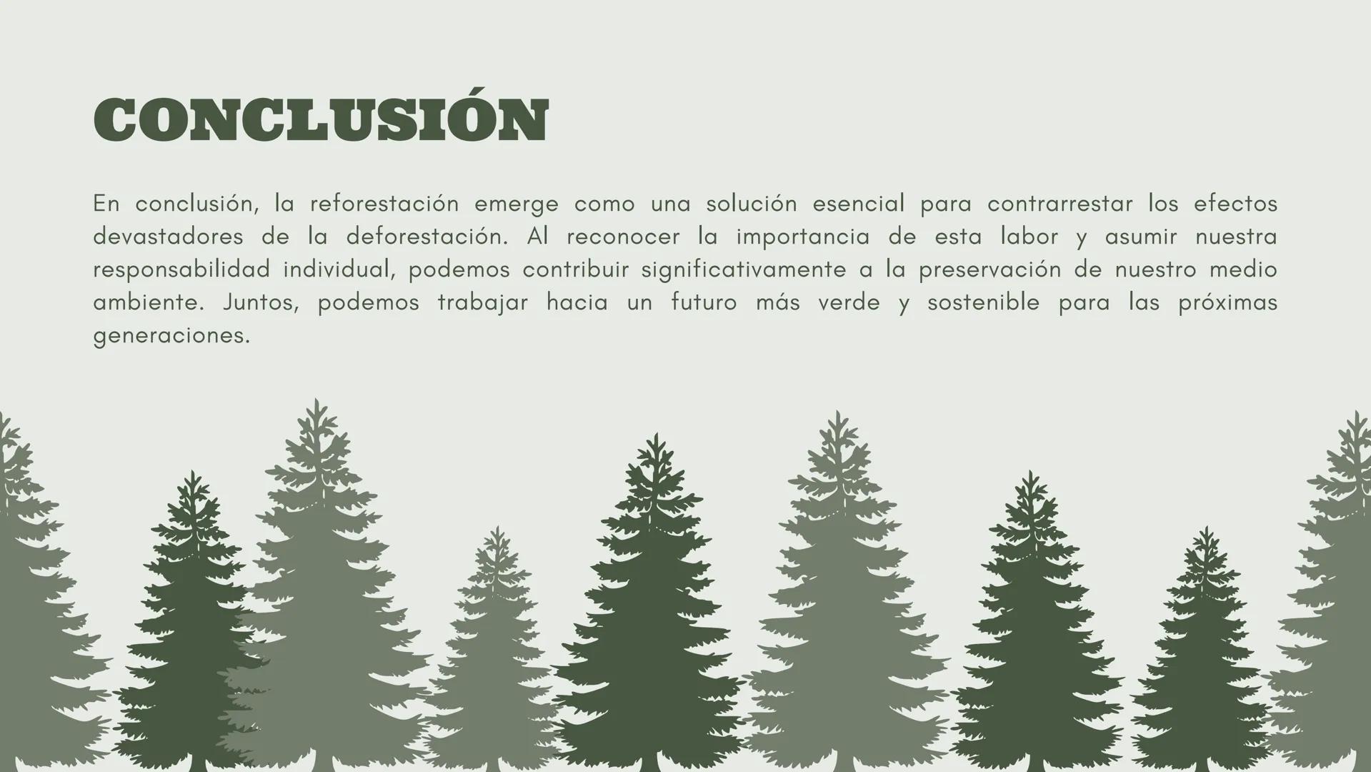 # DEFORESTACIÓN:
CONCIENTISACION SOBRE LA PÉRDIDA.
Acciones para un futuro mejor.
Una presentación de:
Gómez Eugenia Luana Milagros Fernán