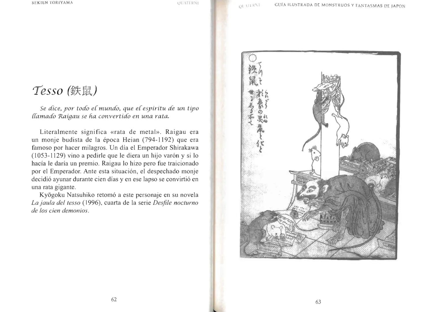 Sekien Toriyama
GUÍA ILUSTRADA DE
MONSTRUOS
y FANTASMAS
de JAPÓN
QUATERNI Copyright 2014 Quaterni de esta edición en lengua española para to