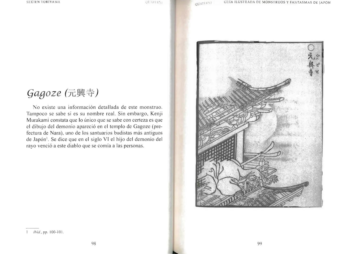 Sekien Toriyama
GUÍA ILUSTRADA DE
MONSTRUOS
y FANTASMAS
de JAPÓN
QUATERNI Copyright 2014 Quaterni de esta edición en lengua española para to