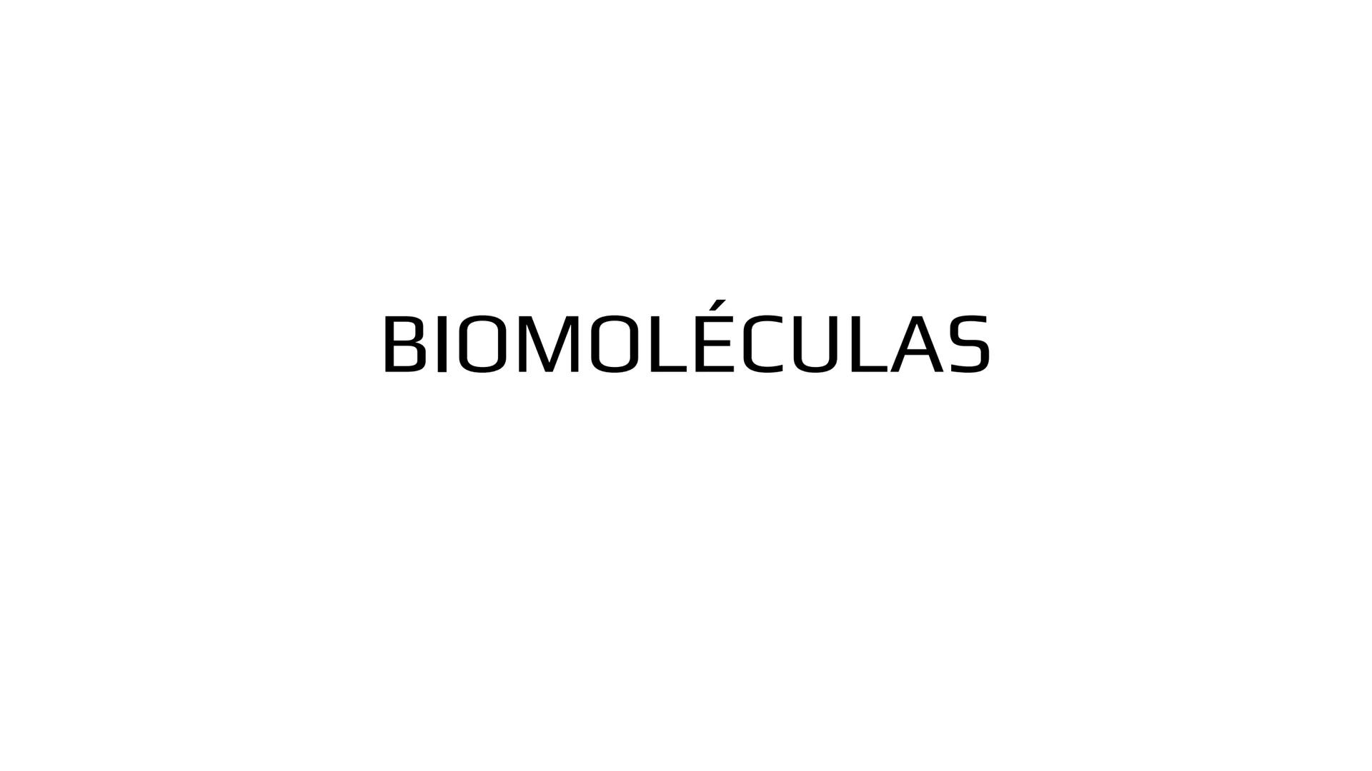 # BIOMOLÉCULAS # BIOMOLÉCULAS
• Las biomoléculas son moléculas orgánicas e inorgánicas
presentes en los seres vivos que desempeñan funcione