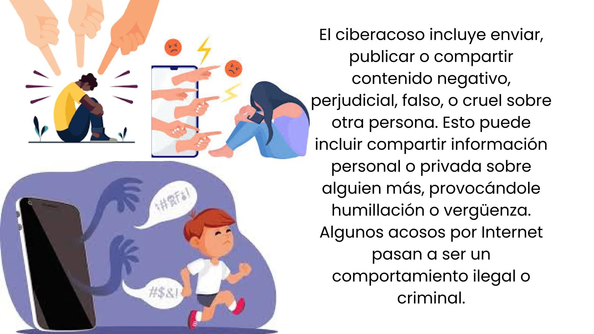 # Ciberacoso
Autor: Flores Mara # Introducción
Hoy vamos hablar
de el ciberacoso #F!
El ciberacoso incluye enviar,
publicar o compartir
c