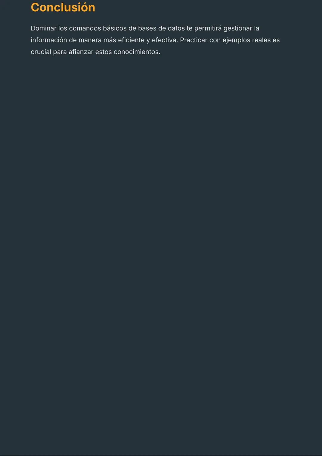 Apuntes sobre Bases de Datos
Introducción a las Bases de Datos
Las bases de datos son sistemas que permiten almacenar, organizar y gestionar