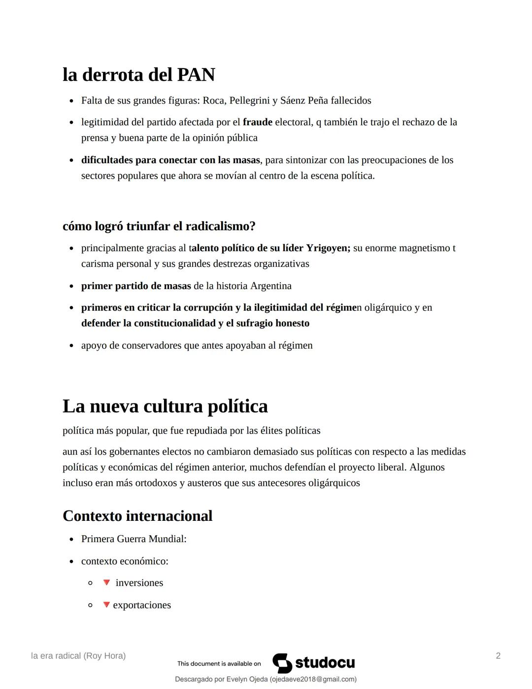# studocu
Resumen la era radical (Roy Hora) ICSE UBA XXI
Sociedad y Estado Uba xxi (Universidad de Buenos Aires)
Escanea para abrir en St