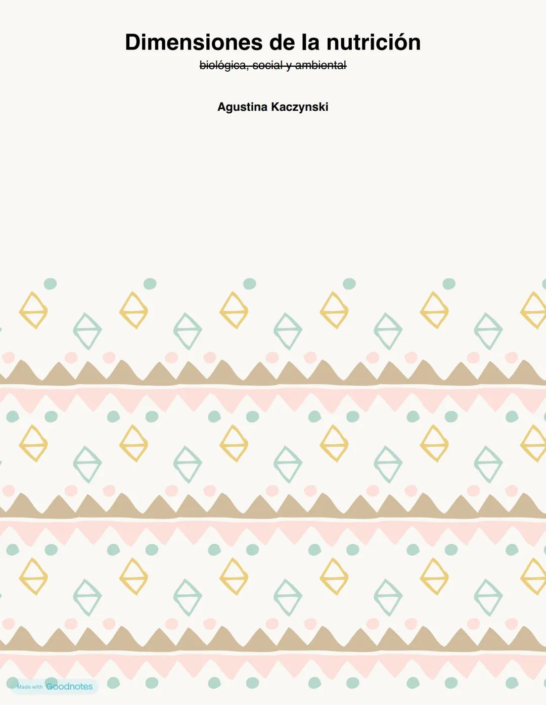 # Dimensiones de la nutrición
biológica, social y ambiental
Agustina Kaczynski # Dimensiones que integra la nutrición
Dimensión biológica