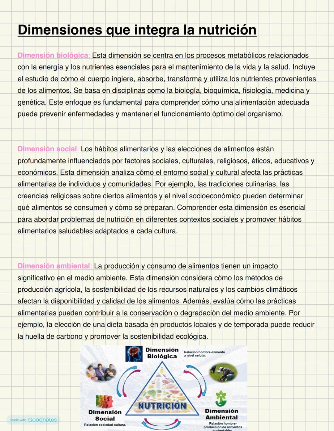 # Dimensiones de la nutrición
biológica, social y ambiental
Agustina Kaczynski # Dimensiones que integra la nutrición
Dimensión biológica