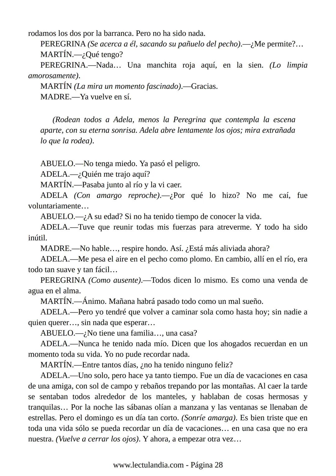 # La dama
del alba
Alejandro
Casona
Lectulandia La dama del alba es la mejor obra de Casona, y la más querida del escritor,
llena de valor