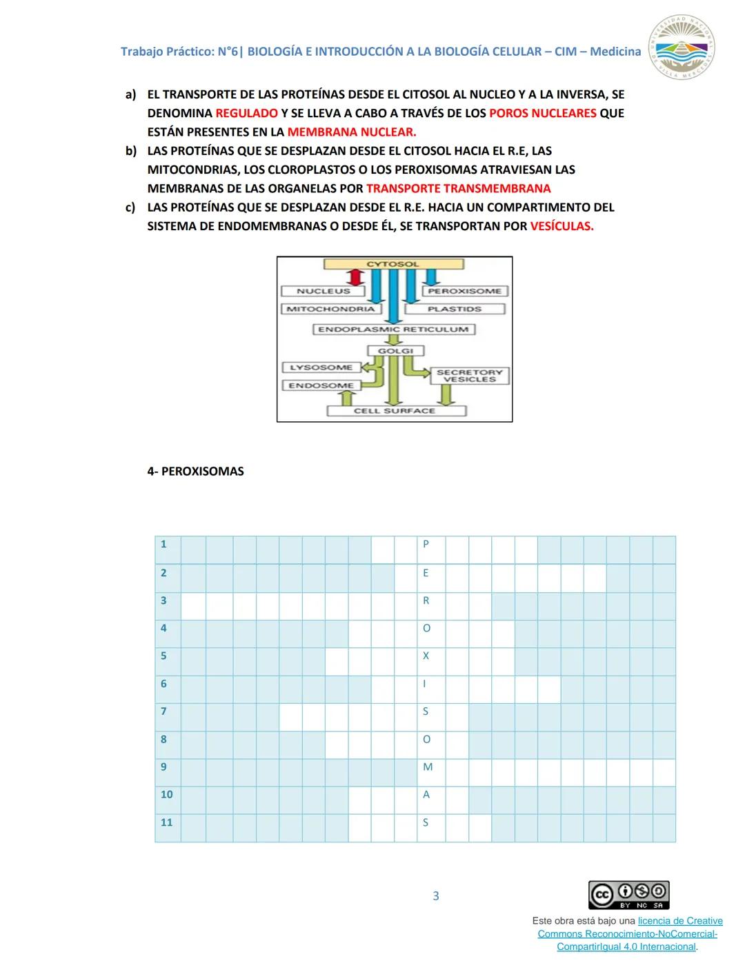 Trabajo Práctico: N°6| BIOLOGÍA E INTRODUCCIÓN A LA BIOLOGÍA CELULAR - CIM - Medicina
Trabajo Práctico N.º 6
Unidad N° 6e
Tema: SISTEMAS DE