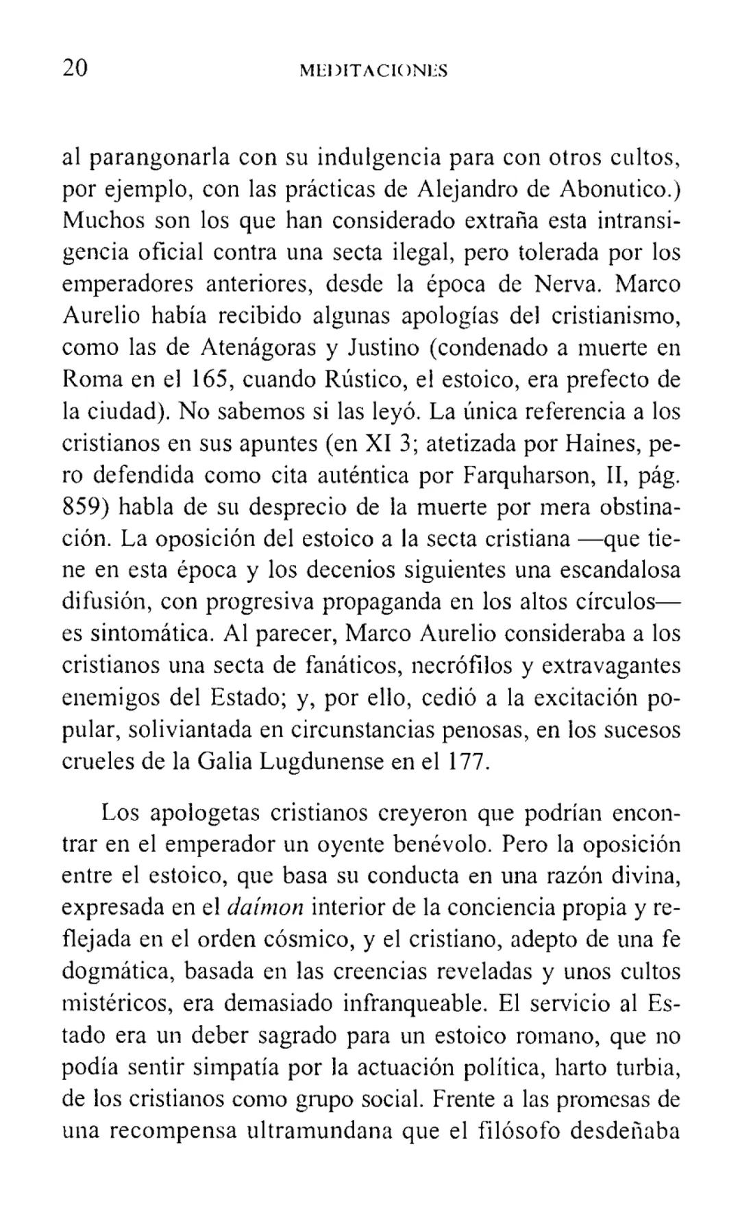 MARCO AURELIO
MEDITACIONES
BIBLIOTECA CLASICA GREDOS ## MEDITACIONES # BIBLIOTECA CLÁSICA GREDOS, 5 MARCO AURELIO
MEDITACIONES
INTRODUCC