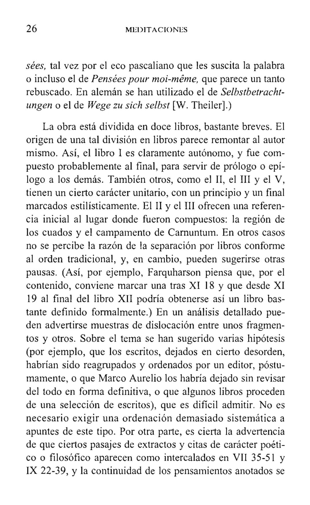MARCO AURELIO
MEDITACIONES
BIBLIOTECA CLASICA GREDOS ## MEDITACIONES # BIBLIOTECA CLÁSICA GREDOS, 5 MARCO AURELIO
MEDITACIONES
INTRODUCC